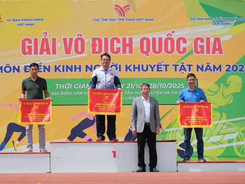 Thành phố Hồ Chí Minh nhất toàn đoàn Giải vô địch quốc gia môn Điền kinh người khuyết tật năm 2025