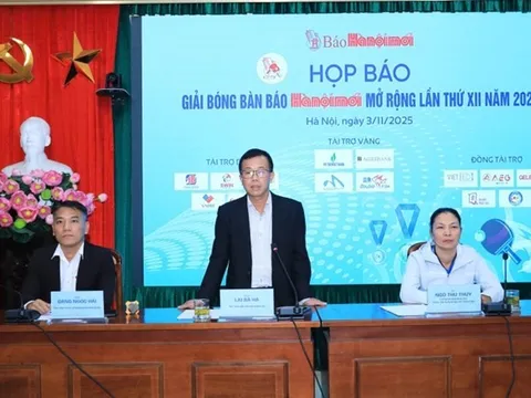 Gần 400 tay vợt tranh tài tại Giải Bóng bàn Báo Hànộimới 2025
