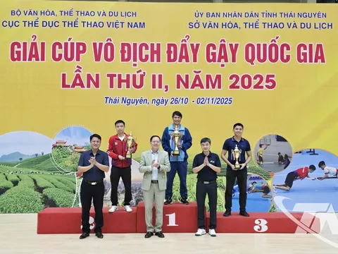 Thái Nguyên nhất toàn đoàn Giải Cúp vô địch Đẩy gậy quốc gia 2025