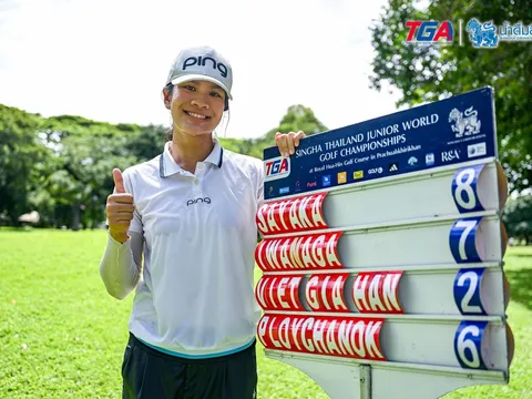 Nguyễn Viết Gia Hân vô địch bảng B Girl Giải Singha Thailand Junior World Golf Championships 2025