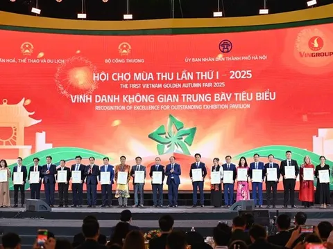 Vinh danh 30 gian trưng bày tiêu biểu tại Hội chợ mùa Thu lần thứ nhất năm 2025