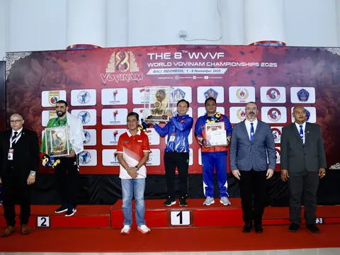 Giải vô địch Vovinam thế giới 2025: Đội tuyển Việt Nam giành ngôi vô địch toàn đoàn