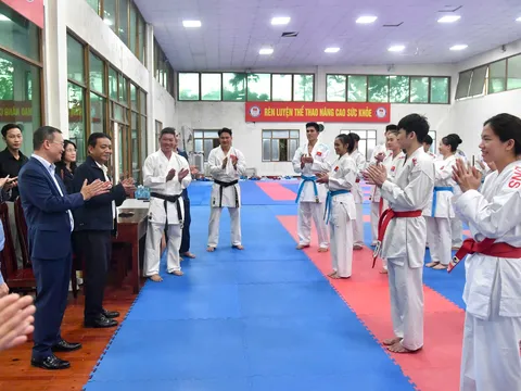 Thứ trưởng Hoàng Đạo Cương kiểm tra công tác tập luyện tại Trung tâm Đào tạo Vận động viên Cấp cao Quốc gia