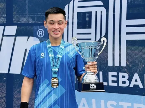 Tay vợt Trương Vinh Hiển lần đầu vô địch PPA