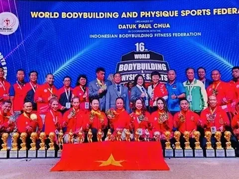 Việt Nam giành 10 huy chương vàng tại Giải vô địch Thể hình Thế giới 2025