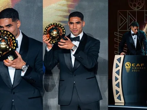 Achraf Hakimi của PSG đi vào lịch sử Bóng đá châu Phi
