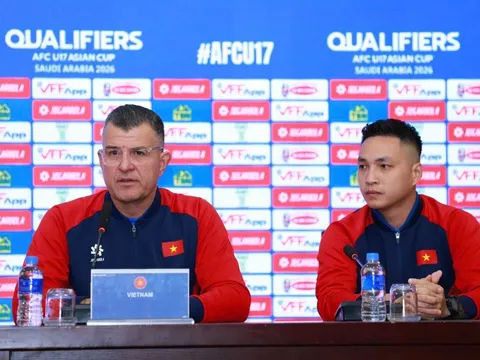 U17 Việt Nam tự tin hướng tới mục tiêu vượt qua Vòng loại Giải vô địch U17 châu Á 2026