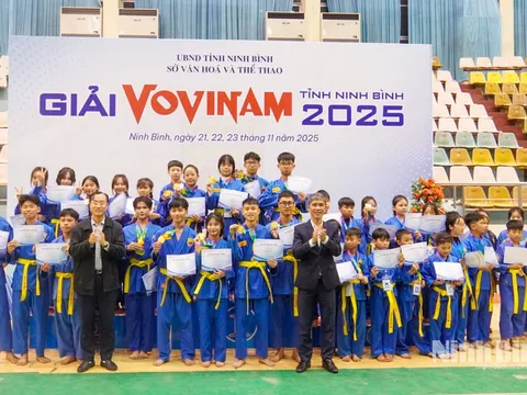 30 bộ huy chương được trao tại Giải Vovinam tỉnh Ninh Bình năm 2025