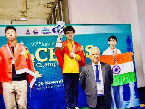 Giải vô địch cờ Vua trẻ châu Á 2025: Việt Nam giành 8 huy chương vàng nội dung cờ Nhanh