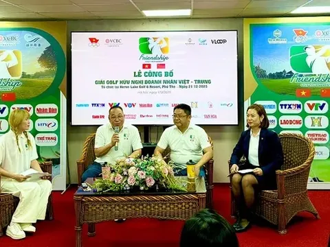 120 golfer tham dự Giải Golf hữu nghị Doanh nhân Việt - Trung 2025