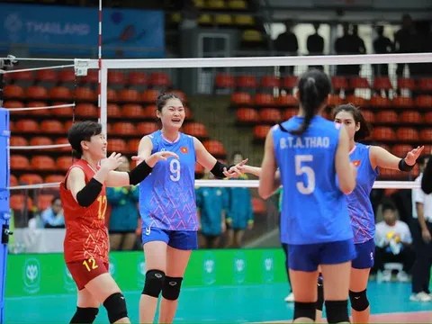 Bóng chuyền nữ Việt Nam thắng trận thứ hai liên tiếp tại SEA Games 33