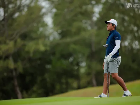 Môn Golf SEA Games 33: Tuyển Việt Nam dẫn đầu nội dung Đồng đội nam trong ngày ra quân