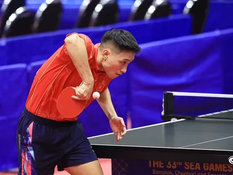 Môn Bóng bàn SEA Games 33: Đức Tuân và Tuấn Anh giành vé vào Bán kết đôi nam