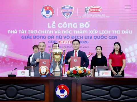 Acecook đồng hành cùng Giải Bóng đá nữ vô địch U19 quốc gia 2026