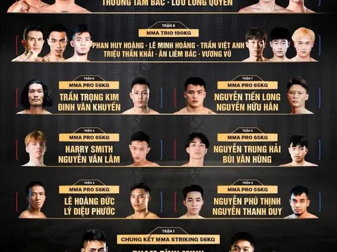 Lion Championship 29: Diễn ra tại Nhà thi đấu Đông Anh với 9 trận đấu