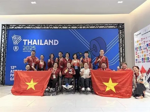 Đội tuyển Cử tạ hoàn thành nhiệm vụ tại ASEAN Para Games 13