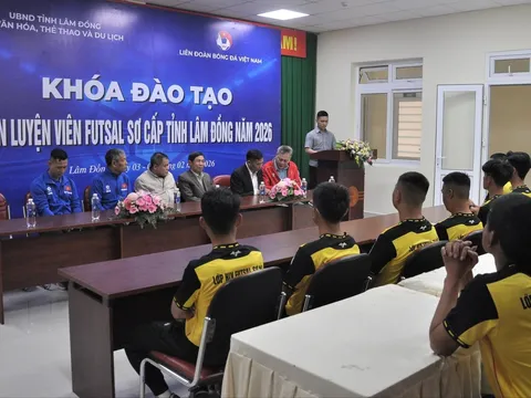Khóa đào tạo huấn luyện viên Futsal sơ cấp tỉnh Lâm Đồng năm 2026