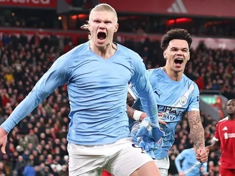 Man City ngược dòng giành trọn 3 điểm trước Liverpool ngay tại Anfield