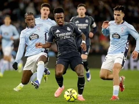 Real Madrid thắng nghẹt thở Celta Vigo, "phả hơi nóng vào gáy" Barcelona