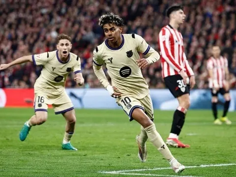 Lamine Yamal ghi bàn, Barcelona thắng nhọc Athletic Bilbao