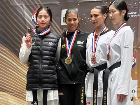 Giải Taekwondo vô địch Mỹ mở rộng 2026: Võ sĩ Nguyễn Thị Loan giành huy chương bạc hạng 53kg nữ