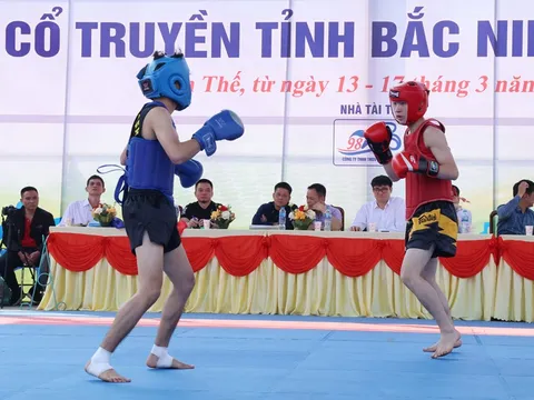 150 vận động viên tranh tài Giải vô địch Võ cổ truyền tỉnh Bắc Ninh