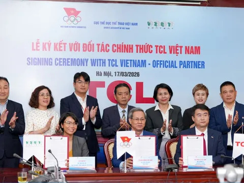 TCL đồng hành cùng Thể thao Việt Nam trên hành trình chinh phục đỉnh cao