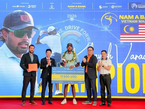 Khavish Varadan đăng quang Giải Golf Vietnam Masters 2026