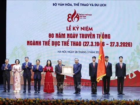 Tổng Bí thư Tô Lâm dự Lễ kỷ niệm 80 năm Ngày truyền thống Ngành Thể dục thể thao