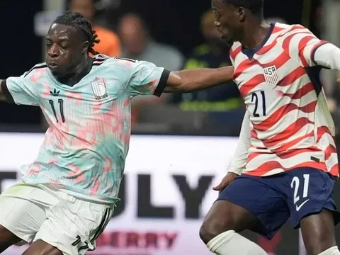 Đội tuyển Bỉ ngược dòng thắng đậm Mỹ trong trận giao hữu