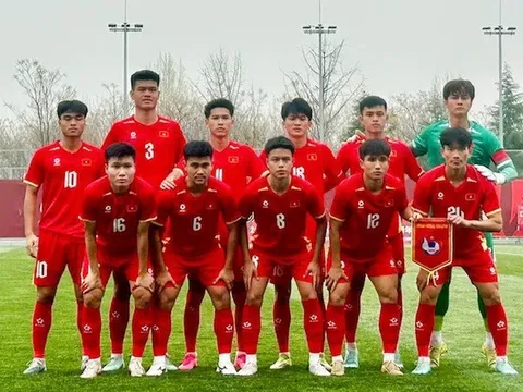 Đội tuyển U23 Việt Nam xếp thứ 4 Giải giao hữu quốc tế CFA Team China 2026