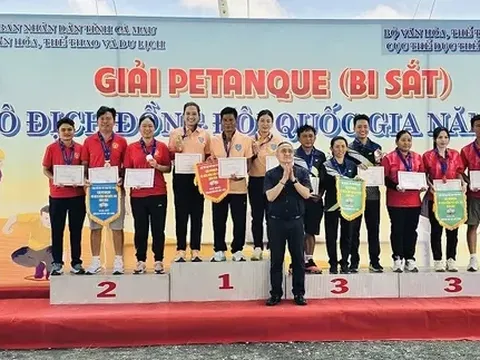 Giải vô địch đồng đội Bi sắt quốc gia 2026: Thành phố Hồ Chí Minh xếp thứ nhất