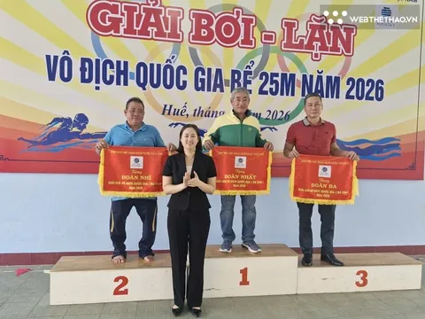 Thành phố Hồ Chí Minh dẫn đầu Giải Bơi vô địch quốc gia (bể 25m) năm 2026