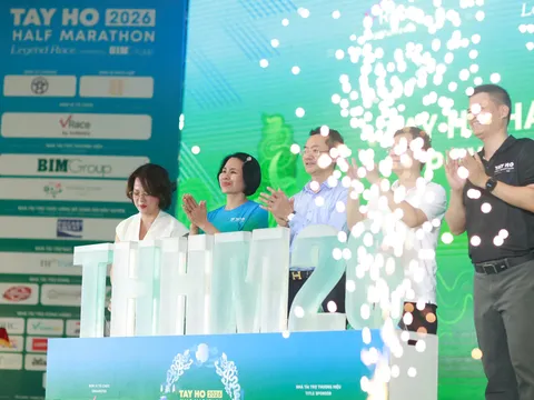 Hơn 10.000 vận động viên tranh tài tại Giải Chạy Tay Ho Half Marathon 2026 Powered by BIM Group