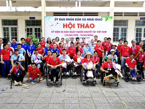 Xã Ngãi Giao tổ chức Hội thao kỷ niệm 28 năm Ngày Người khuyết tật Việt Nam