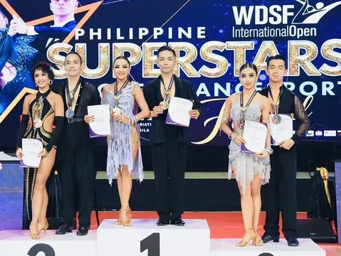 Giành 6 huy chương vàng, DanceSport Việt Nam tạm dẫn đầu Giải vô địch Đông Nam Á 2026