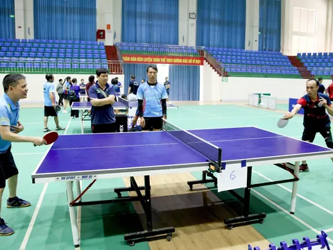 120 vận động viên tranh tài  Giải Bóng bàn các câu lạc bộ tỉnh Lai Châu lần thứ VI 