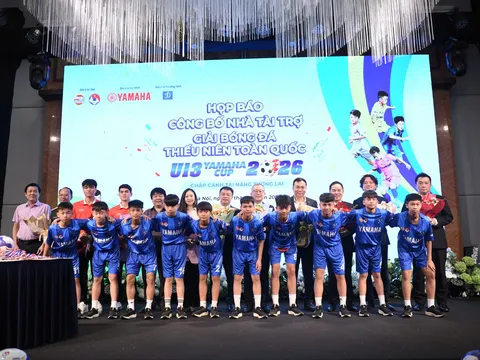 47 đội bóng tham dự Giải Bóng đá Thiếu niên (U13) toàn quốc Yamaha Cup 2026