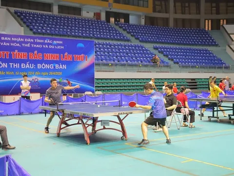 Khai mạc Giải Bóng bàn Đại hội Thể dục thể thao tỉnh Bắc Ninh lần thứ I