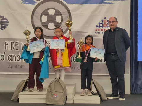 Kỳ thủ 8 tuổi giành huy chương vàng Giải cờ Vua thanh thiếu niên thế giới 2026