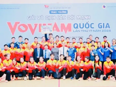 Giải vô địch Vovinam các đội mạnh quốc gia 2026: Thành phố Hồ Chí Minh dẫn đầu