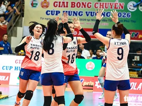 Giải Bóng chuyền Cúp Hùng Vương năm 2026: Nam Biên Phòng và nữ Hà Nội Tasco Auto sớm giành vé vào chung kết