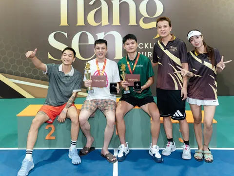 Giải Nàng Sen Pickleball Tournament 2026: Trịnh Linh Giang và doanh nhân Phạm Ngọc Phúc lên ngôi vô địch