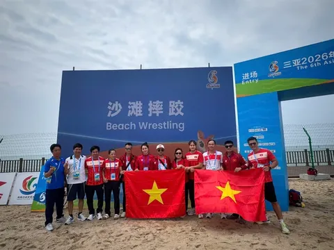 Môn Vật Bãi biển nữ - ABG6: Đội tuyển Việt Nam giành 2 huy chương bạc, 1 huy chương đồng