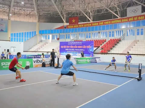 Thi đấu môn Pickleball trong chương trình Đại hội Thể dục thể thao tỉnh Bắc Ninh lần thứ I