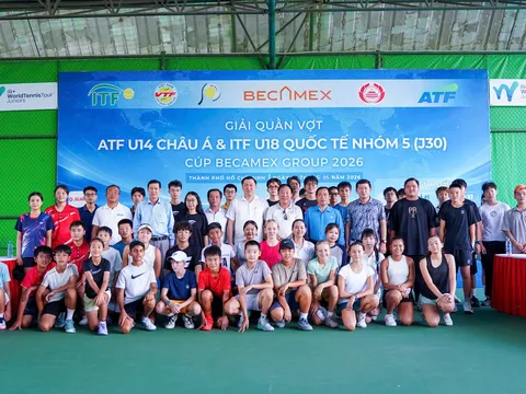 Khởi tranh Giải Quần vợt ATF U14 châu Á - Cúp Becamex Group Lần 3 & Lần 4 năm 2026