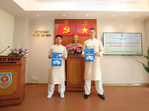 Khoa Ngô và Patrik Lê Giang chính thức nhận quốc tịch Việt Nam