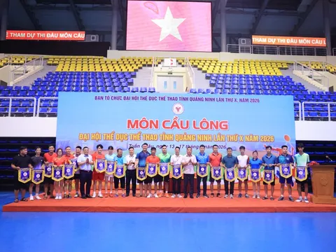 Khai mạc Giải Cầu lông Đại hội Thể dục thể thao tỉnh Quảng Ninh năm 2026