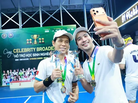Diễn viên Đoàn Minh Tài lần đầu giành ngôi á quân pickleball