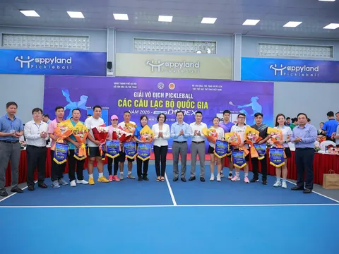 Gần 700 vận động viên góp mặt tại Giải vô địch Pickleball các câu lạc bộ quốc gia năm 2026